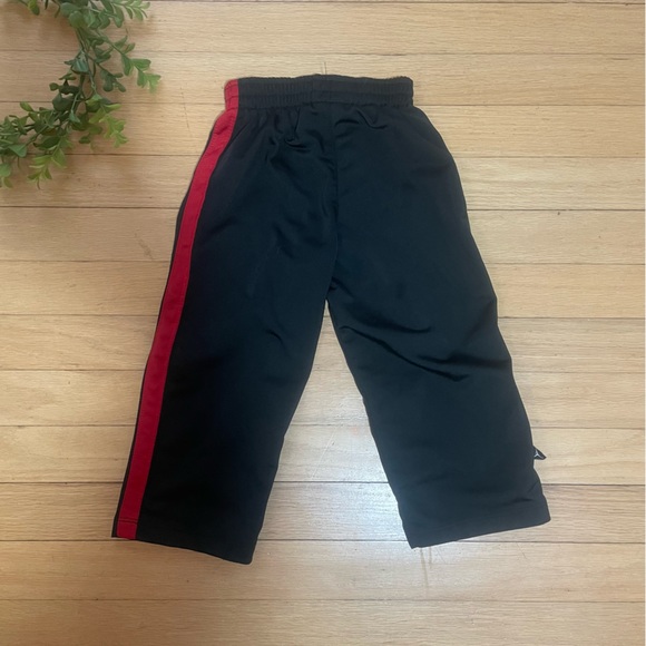 2/$10 Sale! Jordan Black Pants with Red Stripe Size 24 Months - Picture 2 of 6